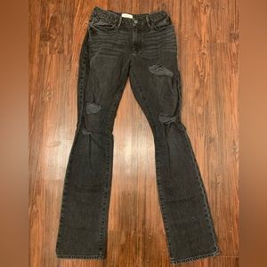 Black jeans with holes